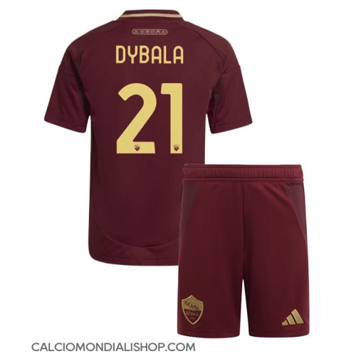 Maglie da calcio AS Roma Paulo Dybala #21 Prima Maglia Bambino 2024-25 Manica Corta (+ Pantaloni corti)